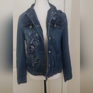 Bandolino Floral Jean Jacket